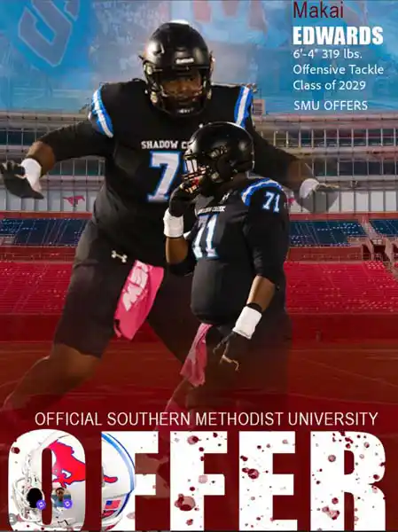 Makai Edwards SMU football offer