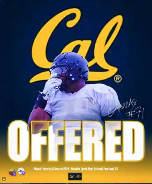 Makai Edwards California football offer