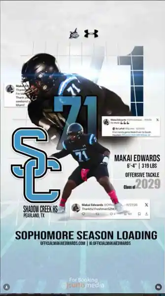 Makai Edwards player graphic